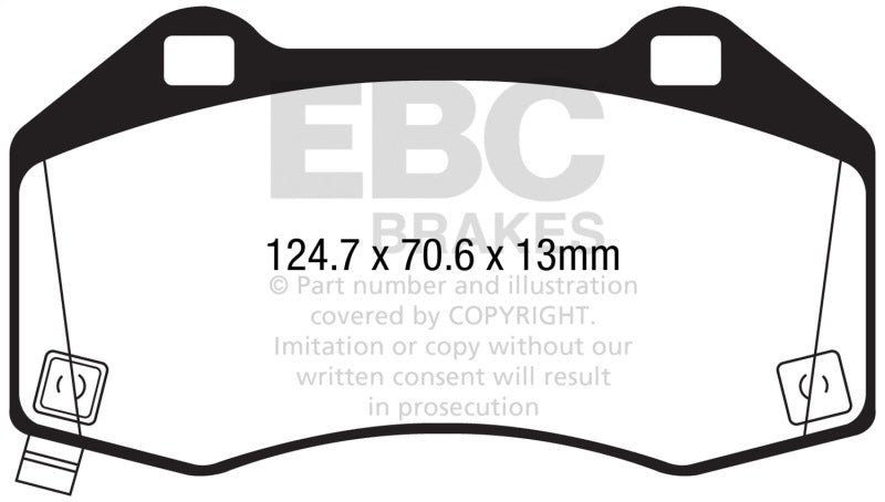 EBC 2016+ Mazda Miata MX-5 / 17-20 Fiat 124 Spider Abarth Yellowstuff Front Brake Pads - DP42286R