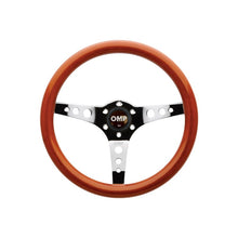 Load image into Gallery viewer, OMP Mugello Wooden Steering Wheel 350mm Handgrip Oval25X23mm - OD0-2023-019