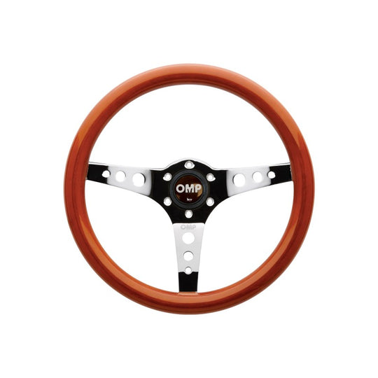 OMP Mugello Wooden Steering Wheel 350mm Handgrip Oval25X23mm - OD0-2023-019