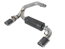 Load image into Gallery viewer, aFe Takeda 3in 304 SS Axle-Back Exhaust System w/ Carbon Fiber Tips 16-18 Ford Focus RS I4-2.3L (t) - 49-33104-C