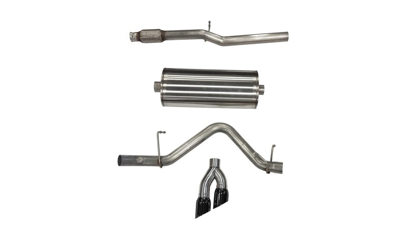Corsa 19-24 Chevy Silverado 1500 5.3L Crew Cab Short Bed Sport Cat-Back Dual Rear Exit w/ Black Tips - 21030BLK