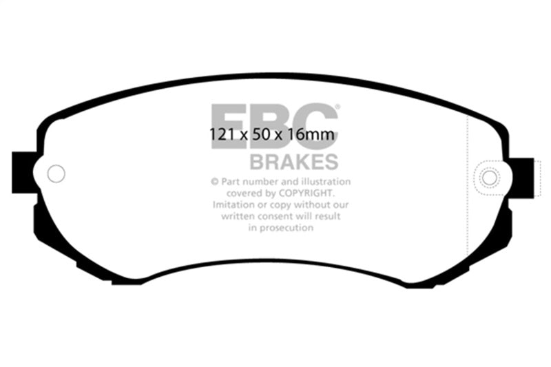 EBC 89-96 Nissan 240SX 2.4L Bluestuff Front Brake Pads - DP51279NDX