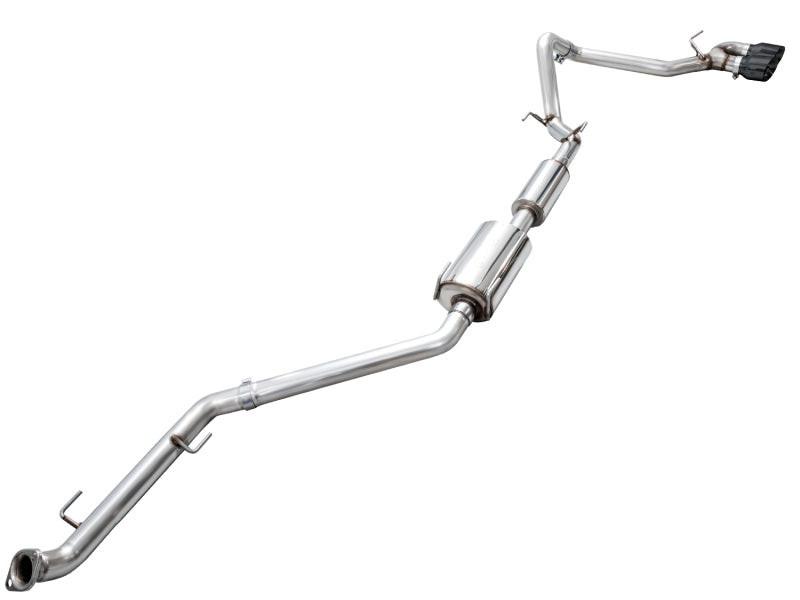 AWE Tuning Exhaust for 4th Gen Toyota Tacoma Dual Diamond Black Tips - 3015-33254