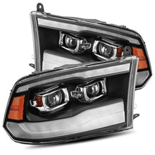 Load image into Gallery viewer, AlphaRex 09-18 Dodge Ram 1500HD LUXX LED Proj Headlights Plnk Style Blk w/Activ Light/Seq Signal/DRL - 880539