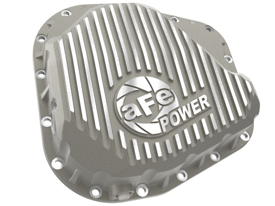 aFe POWER Street Series Rear Diff Cover Raw w/ Machined Fins Ford F-250/350 23-26 (Sterling 11.6) - 46-71490A