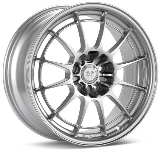 Enkei NT03+M 18x9.5 5x114.3 40mm Offset 72.6mm Bore Silver Wheel G35/350z - 3658956540SP