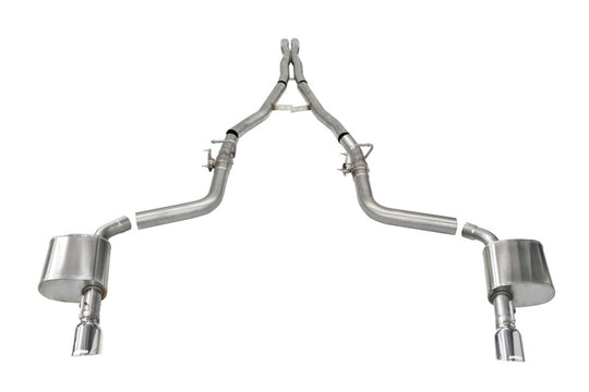 Corsa 15-23 Charger SRT/Hellcat/Redeye 2.75in Valved Catback Dual Rear Exit w/ Single 4.5inPol Tips - 21072