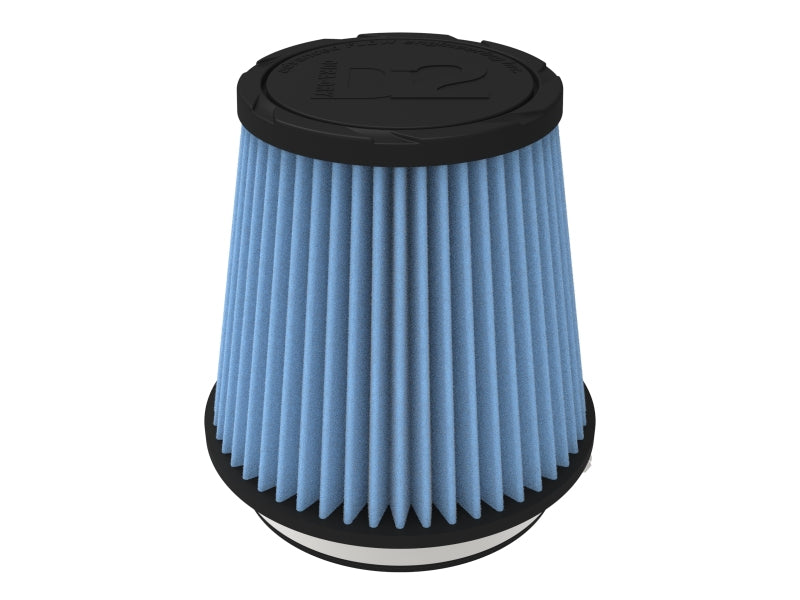 aFe POWER Universal Clamp-On Air Filter w/ D2 Dura-Dry Media - 5in F x 6.5in B x 4.75in T x 6in H - 21-50506V