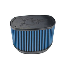 Load image into Gallery viewer, Injen NanoWeb Dry Air Filter 6.7x4.54in Oval ID / 7.7x5.7in OD / 5.55in Height / 7x2.75in Top - X-1129-BB
