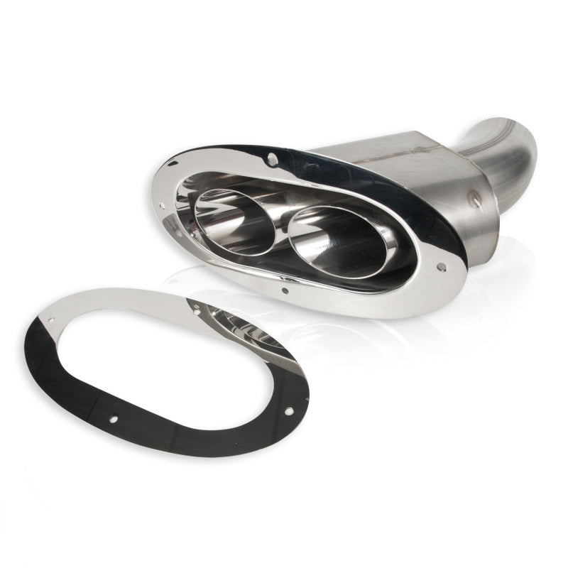 Stainless Works Angled-Oval Through-Body Tip With Tubes - ST2815
