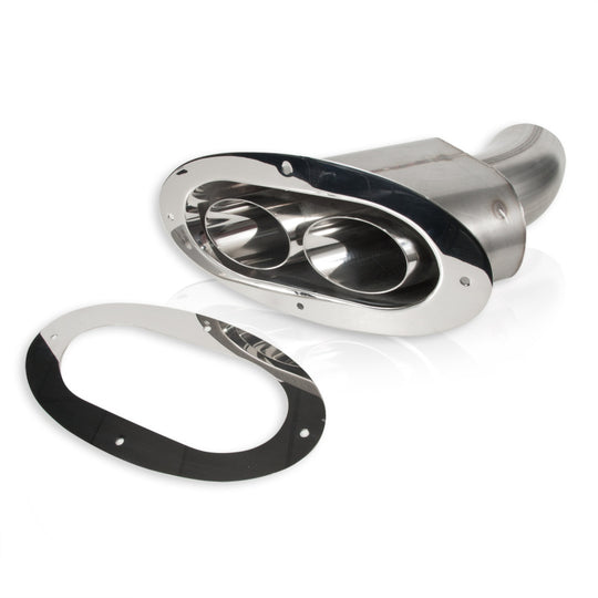 Stainless Works Angled-Oval Through-Body Tip With Tubes - ST2815