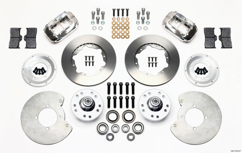 Wilwood Forged Dynalite Front Kit 11.00in Polished 37-48 Ford Psgr. 360 Plate Mount - 140-11014-P