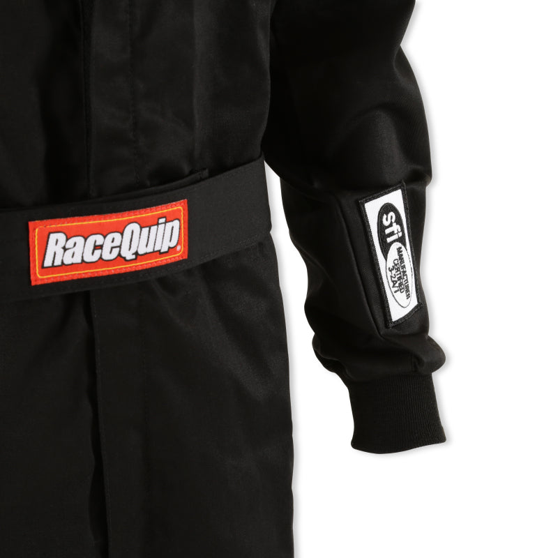 RaceQuip Black SFI-1 1-L Suit - 2XL - 110007RQP