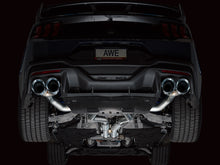 Load image into Gallery viewer, AWE 2024 Ford Mustang Dark Horse S650 RWD Track Edition Cat-Back Exhaust w/ Quad Chrome Silver Tips - 3020-42375