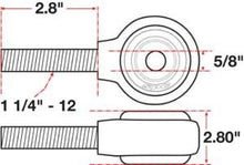 Load image into Gallery viewer, SPC Performance xAxis Rod End Ball Joint