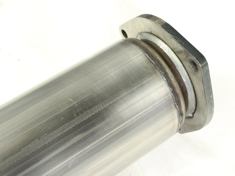 aFe MACHForce XP 5in DPF-Back Stainless Steel Exh Sys, polished tip,Ford Diesel Trucks 11-14 V8-6.7L - 49-43055-P