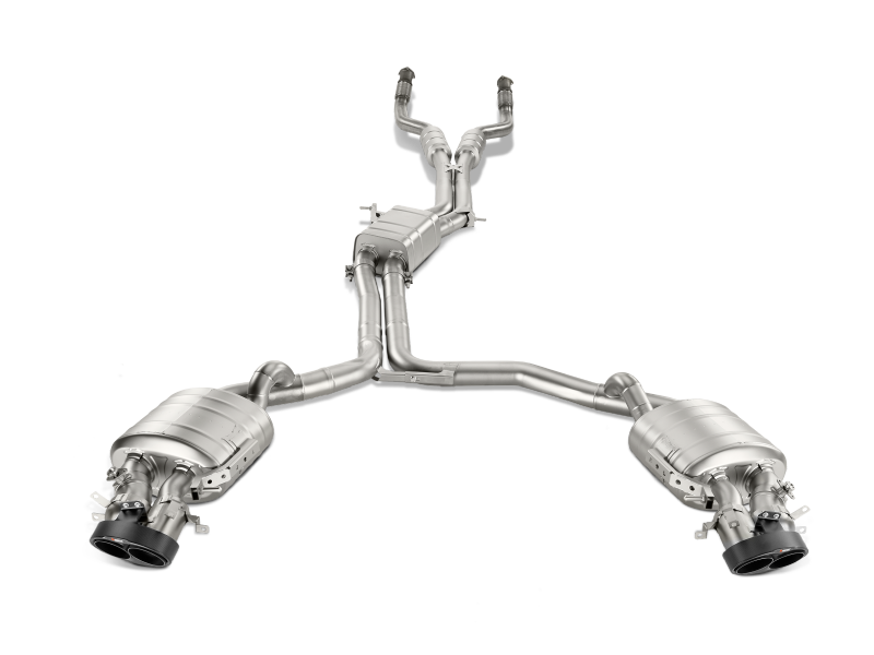 Akrapovic 14-17 Audi RS7 Sportback (C7) Evolution Line Cat Back (Titanium) w/ Carbon Tips - S-AU/TI/4H