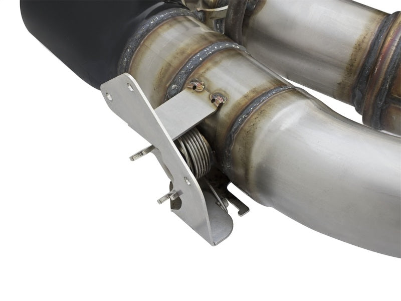 aFe MACHForce XP 3in 304 SS Cat-Back Dual Exhaust w/ Black Tips 16-17 Chevy Camaro SS V8-6.2L - 49-34069-B
