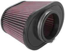 Load image into Gallery viewer, K&amp;N Universal Clamp-On Air Filter 3.5in Flg ID x 8.5x5.25in B OD x 6.25x4in T OD x 5.5in H - RU-5040