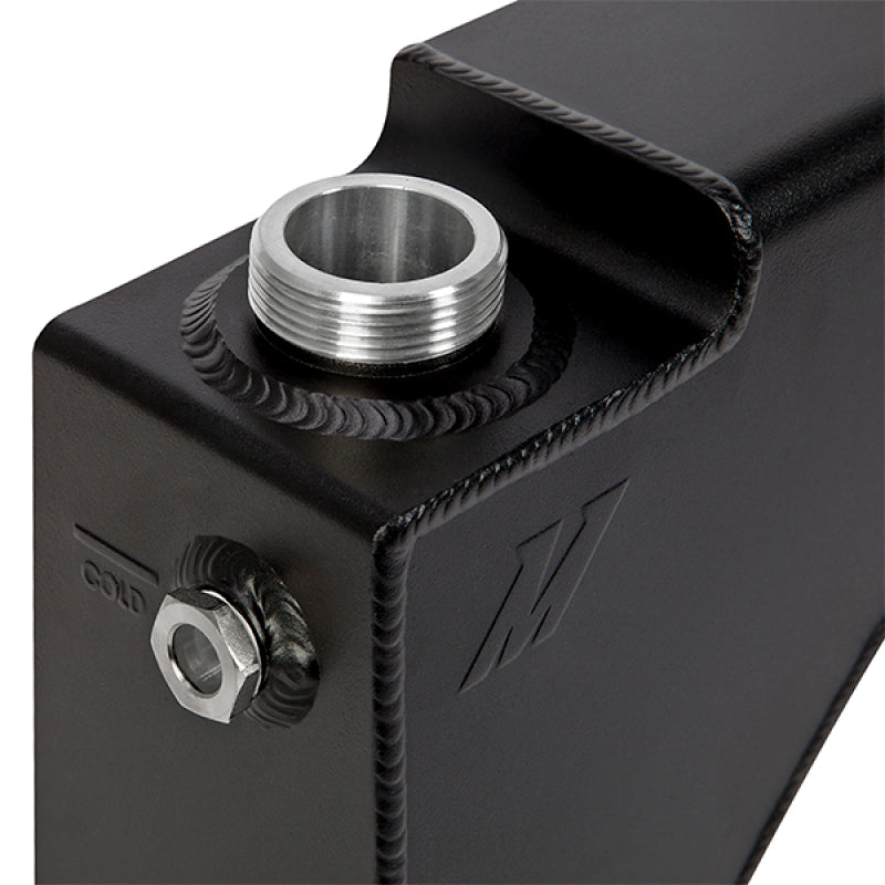 Mishimoto 99-03 Ford 7.3L Powerstroke Aluminum Degas Tank - Micro-Wrinkle Black - MMRT-F2D-99EMWBK