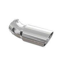 Load image into Gallery viewer, MBRP Universal Tip 6in OD 5in Inlet 15.5in Length 30 Deg Bend Angled Rolled End T304 - T5154