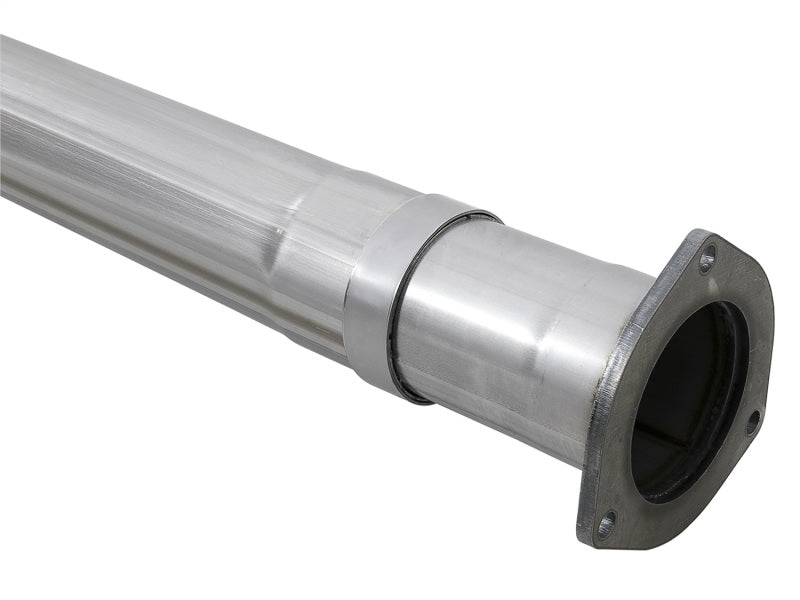 aFe Rebel XD 4in SS DPF-Back Exhaust 17-18 Ford Diesel Trucks V8-6.7L (td) w/ Dual Black Tips - 49-43102-B