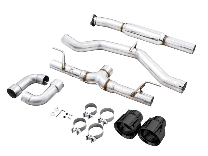 AWE Tuning Subaru BRZ / Toyota GR86 / Toyota 86 Track Edition Cat-Back Exhaust- Diamond Black Tips - 3020-33279