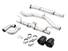Load image into Gallery viewer, AWE Tuning Subaru BRZ / Toyota GR86 / Toyota 86 Track Edition Cat-Back Exhaust- Diamond Black Tips - 3020-33279