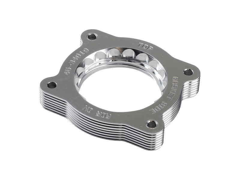 aFe 07-13 Chevrolet Silverado 1500/GMC Sierra 1500 Silver Bullet Throttle Body Spacer - Silver - 46-34019