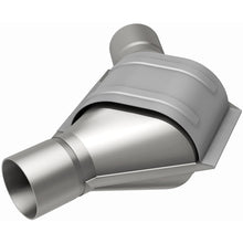 Load image into Gallery viewer, MagnaFlow Universal Catalytic Converter 2.00inch Angled Inlet/Outlet - 99184HM