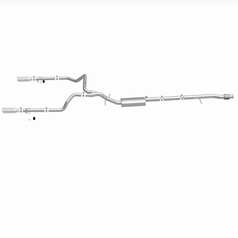 MagnaFlow 2019 Chevy Silverado 1500 V8 5.3L/V6 4.3 Street Series Dual Exit Exhaust w/ Polished Tips - 19471