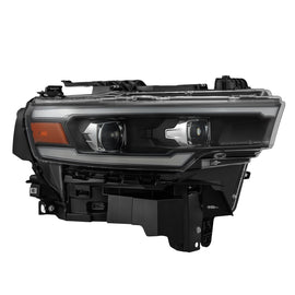 AlphaRex 25-26 Dodge Ram 1500 Luxx LED Proj Headlights -Black w/Activ Lit/ Seq Signal/Switchbk DRL
