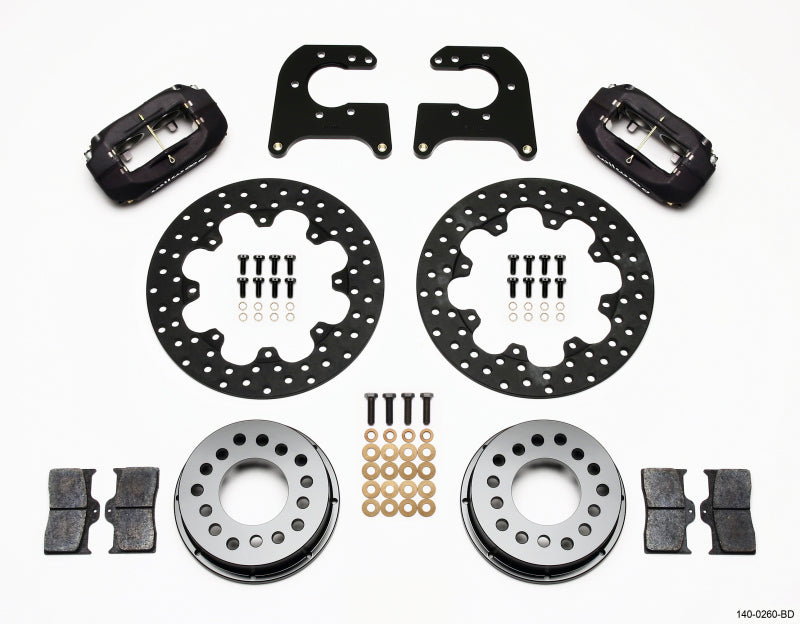 Wilwood Forged Dynalite Rear Drag Kit Drilled Rotor Mopar-Dana 2.36in Offset - 140-0260-BD