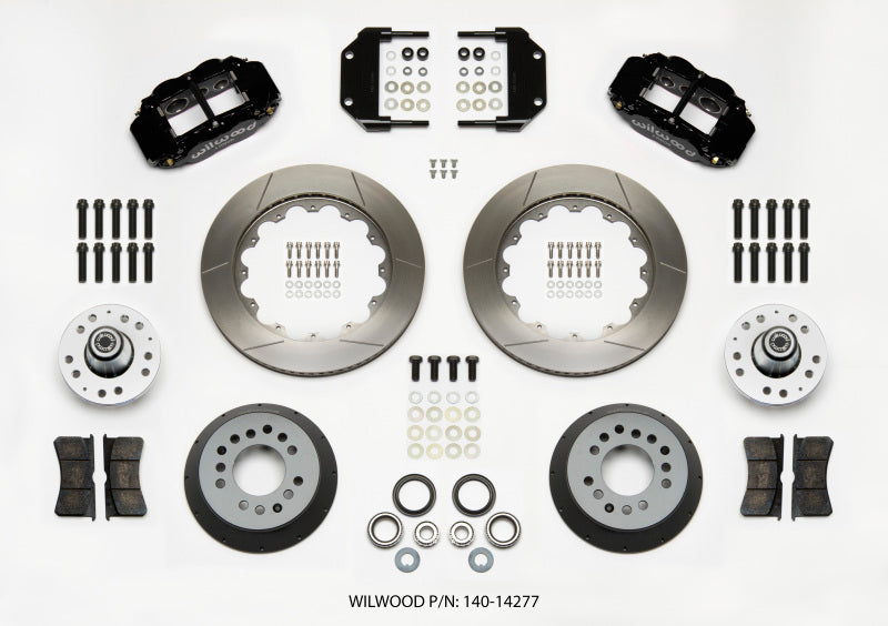 Wilwood Narrow Superlite 6R Front Hub Kit 14.00in Magnum Force Drop Spindle - 140-14277
