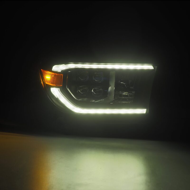 AlphaRex 07-13 Toyota Tundra / 08-17 Sequoia NOVA LED Proj HL Black w/Actv Light Seq. Sig + DRL - 880818
