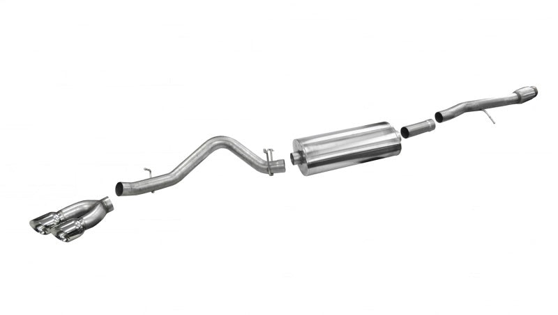 Corsa 2014-19 Sierra/Silvrd 1500 Crew/Dbl / Short/Std. Bed 6.2L V8 Polished Sport Single SideCB Ext - 14866