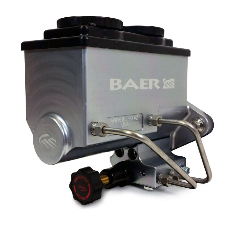 Baer Brakes GM/Ford 1in Bore Remaster 2-Bolt Left Port Master Cylinder Assembly - Gray - 6805210