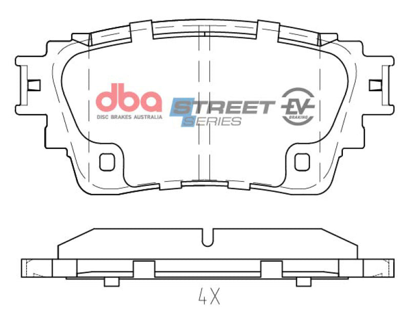 DBA 18-22 Mitsubishi Eclipse Cross (w/EPB) Rear Street Series Brake Pads - DB15049SSEV