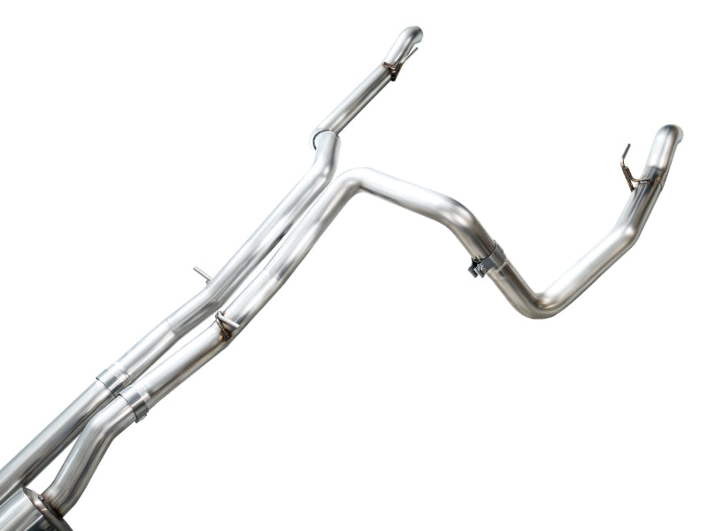 AWE Tuning 4th Gen GM 1500 6.2L Cat-Back Split Rear Exit (w/ Bumper Cutouts) - OE Tips - 3015-31202