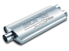 Load image into Gallery viewer, Borla Universal Center/Dual Oval 3in In / 2.5in Out 19in x 4in x 9.5in Notched PRO-XS Muffler - 400487