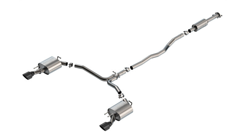 Borla 20-24 Toyota Camry TRD 3.5L V6 FWD S-Type Cat-back - Black Chrome - 140967BC