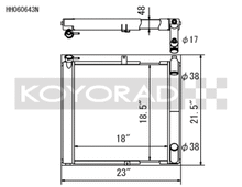 Load image into Gallery viewer, Koyo 89-92 Mazda RX-7 1.3L FC NA/Turbo (MT) N-FLO Technology Radiator  *OE Shroud Requires Trimming* - HH060643N