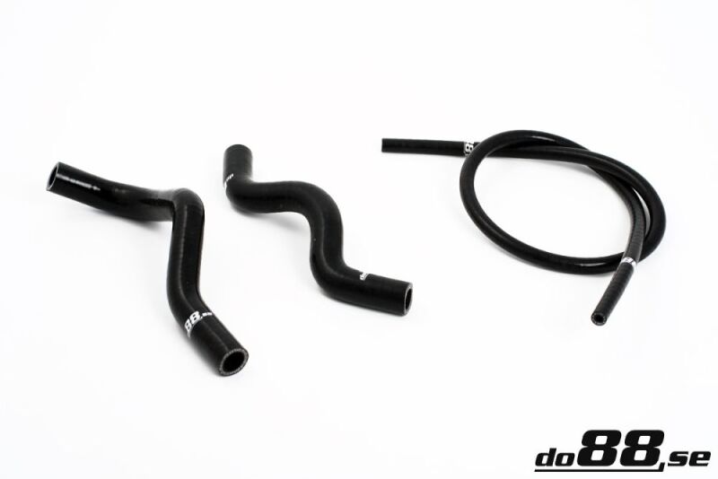 do88 Volvo 240 Coolant Hoses Complement Black - DO88-KIT64S