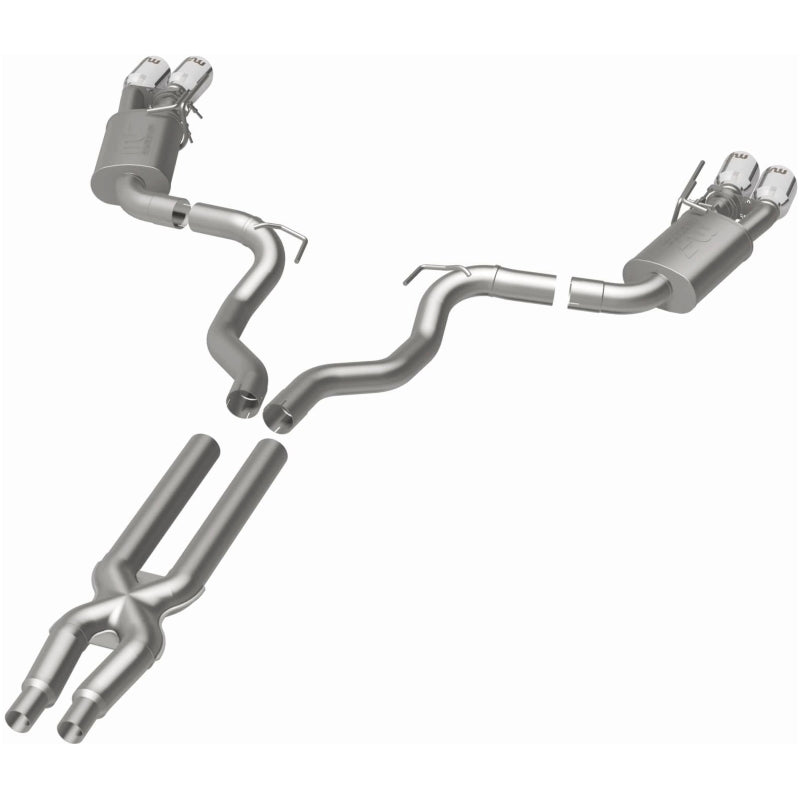 MagnaFlow SYS Cat-Back 2018 Ford Mustang GT 5.0L Competition Dual Exit Polished 4in Tips - 19368