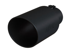 Load image into Gallery viewer, MBRP Universal Tip 8in OD Rolled End 5in Inlet 18in Length T304 - Black - T5129BLK