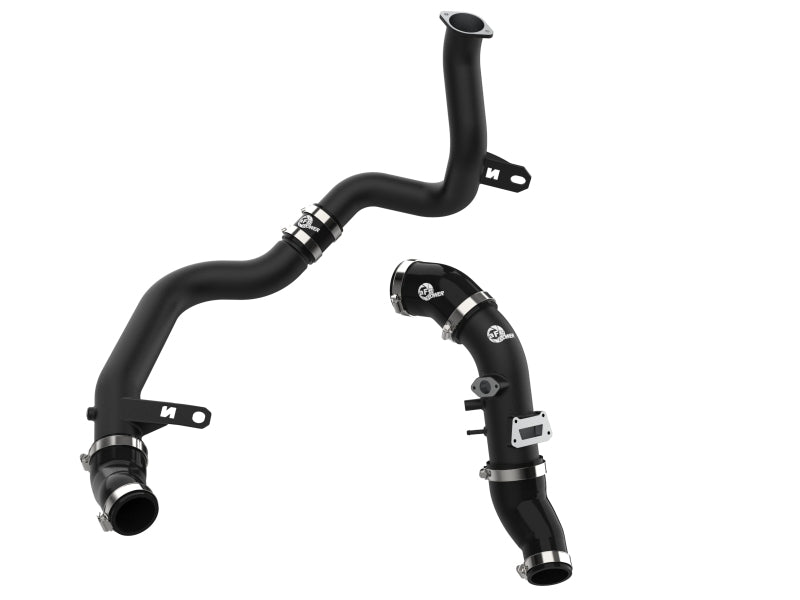 aFe 19-22 Hyundai Veloster N L4 2.0L (t) BladeRunner Aluminum Hot & Cold Charge Pipe Kit - Black - 46-20644-B