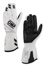 Load image into Gallery viewer, OMP ONE EVO FX GLOVES FIA 8856-2018 NAVY BLUE/CYAN SIZE XL - IB0-0773-A01-244-XL