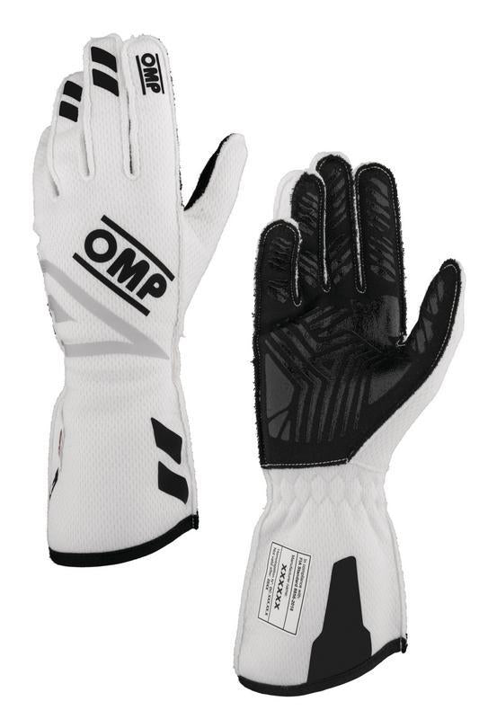 OMP ONE EVO FX GLOVES FIA 8856-2018 WHITE SIZE XS - IB0-0773-A01-020-XS