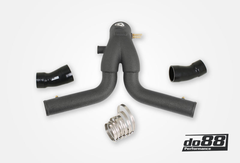 do88 2015+ Porsche 911 Turbo/Turbo S (991.2) Y-Pipe for OEM Intercooler - Black - TR-200SV-OEM-2