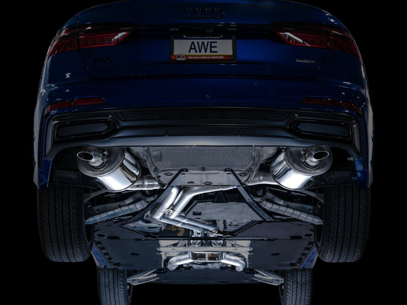AWE Tuning Audi 2019-2023 C8 A6/A7 3.0T Touring Edition Cat-Back Exhaust- Turn Downs - 3015-31003
